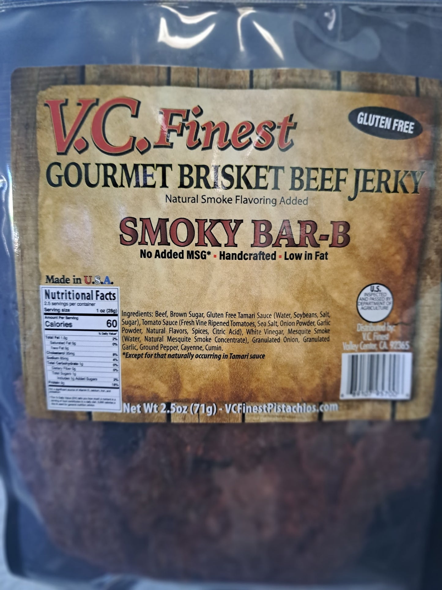 V.C. Finest Beef Jerky - Smoky Bar-B