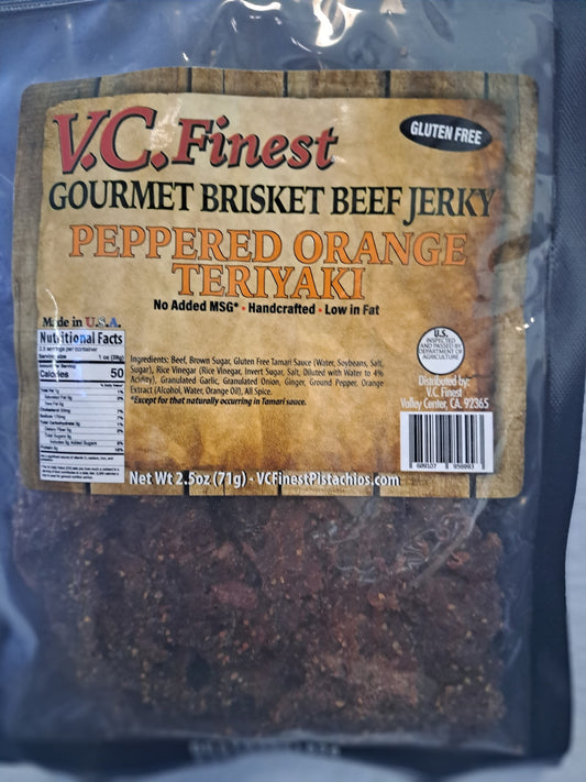 V.C. Finest Beef Jerky - Peppered Orange Teriyaki